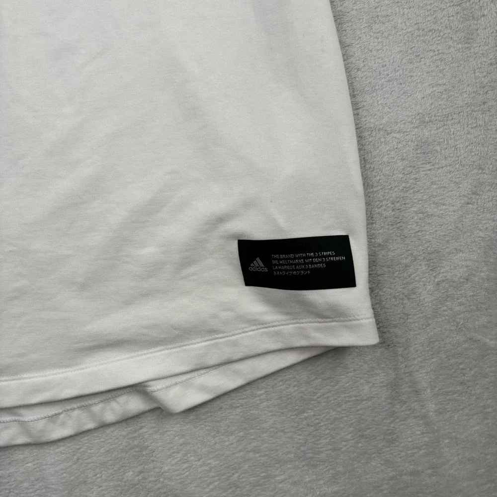 Adidas Aeroready Performance Fit White Short Sleeve Active Shirt Men's Medium